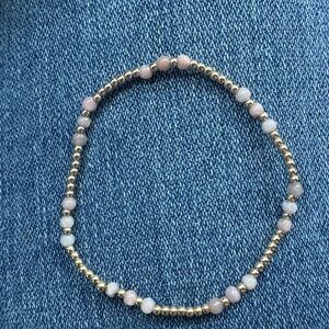 ENewton Gold and Pink Beaded Bracelet